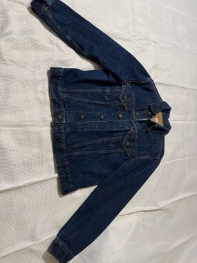 Levi's True Vintage Indigo Denim Trucker Jacket - Deep Blue 70’s Size 44